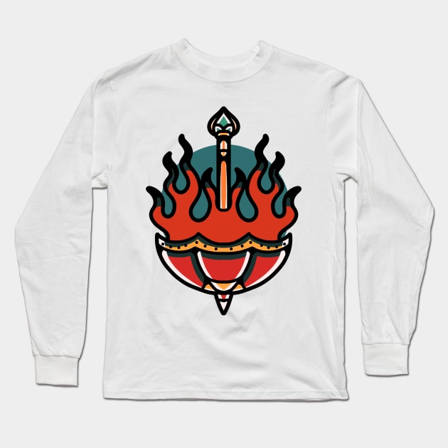 burning umbrella Long Sleeve T-Shirt by donipacoceng